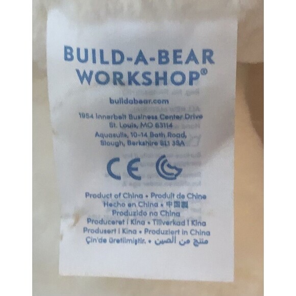 Build A Bear National Teddy Bear Day 2019 Cream Colored Teddy Bear 15" BAB - Picture 7 of 10